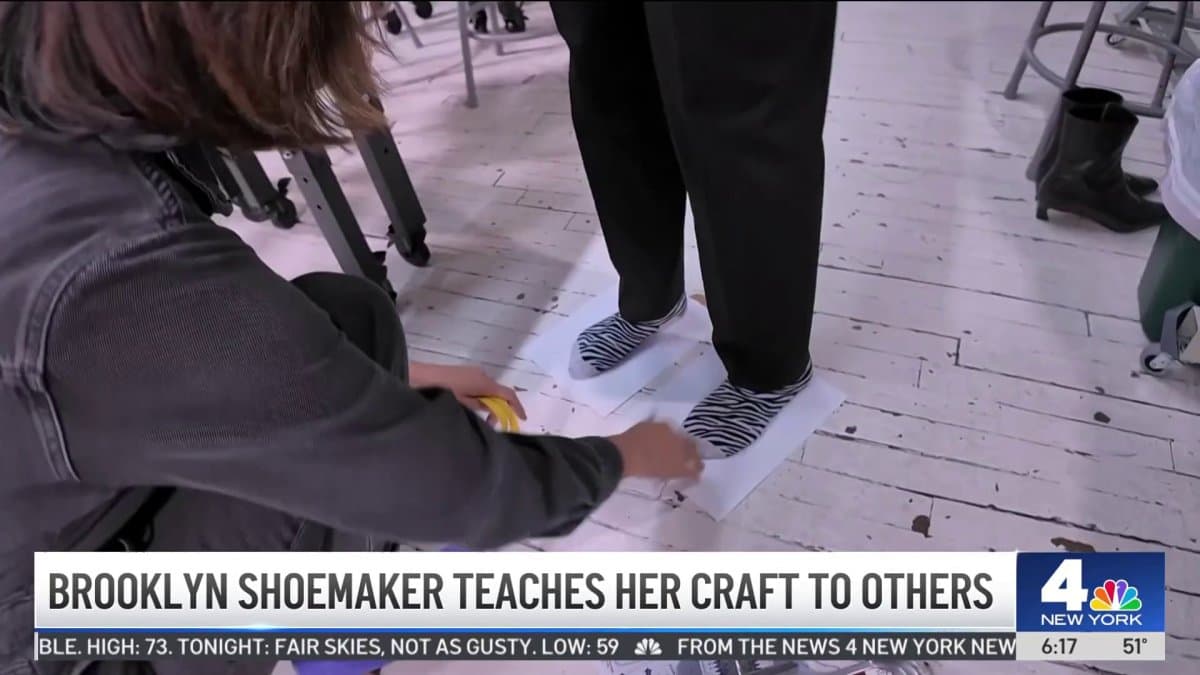 NBC New York: Brooklyn shoemaker teaches her craft to others Tracie Strahan reports on this mom who means business.